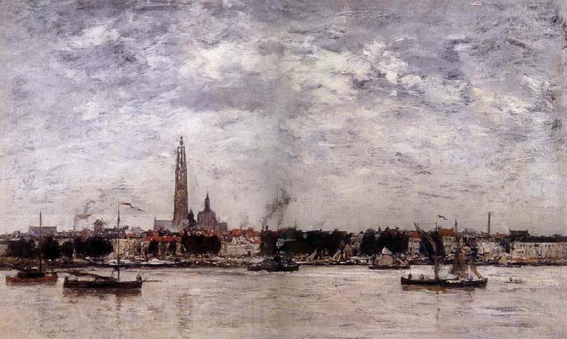 Eugene Boudin Le Port a Anvers Germany oil painting art